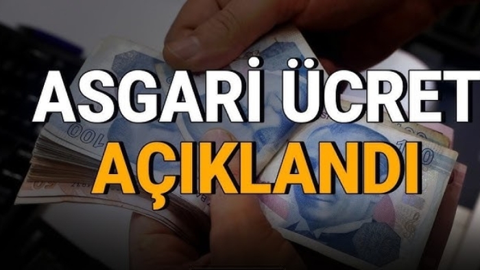 Yeni asgari ücret 22 bin 104 TL olarak açıklandı